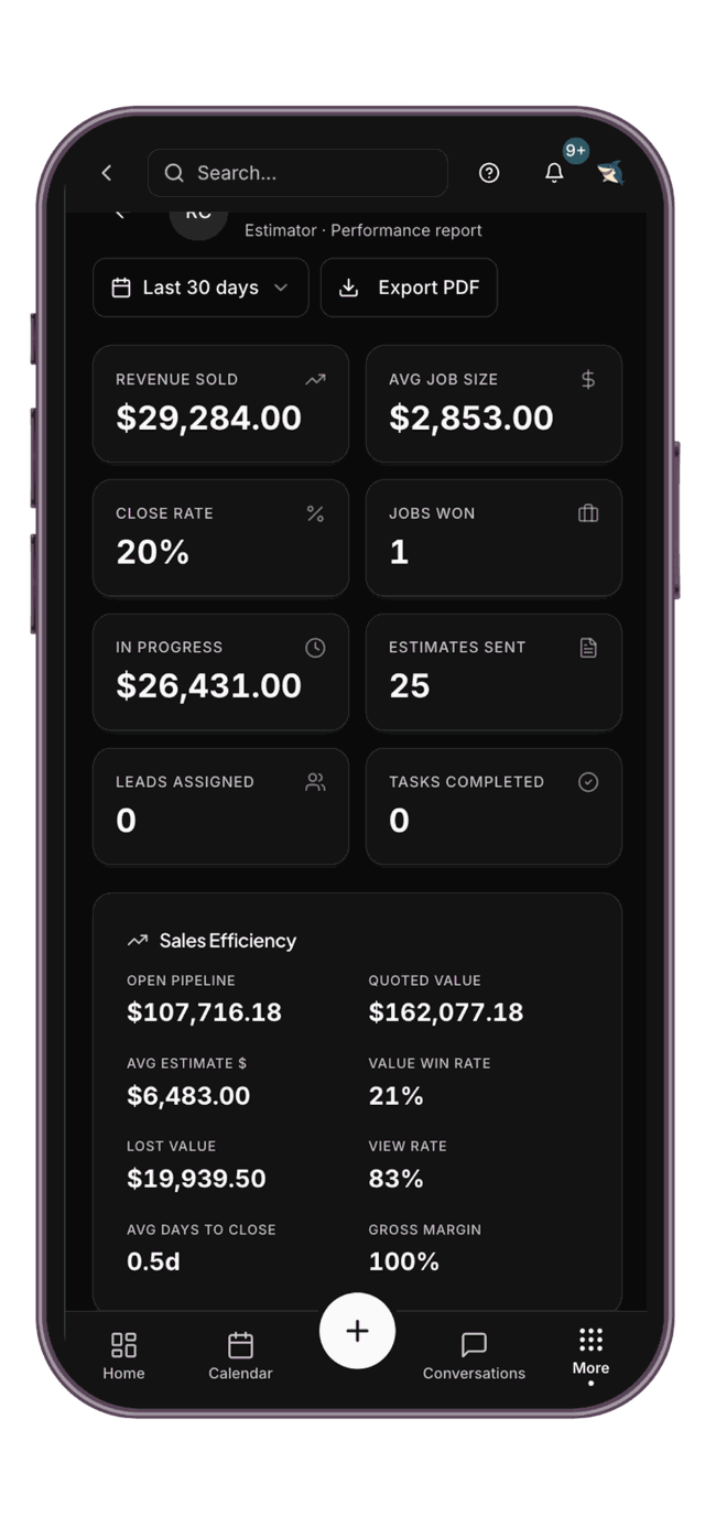 SHVR app screen