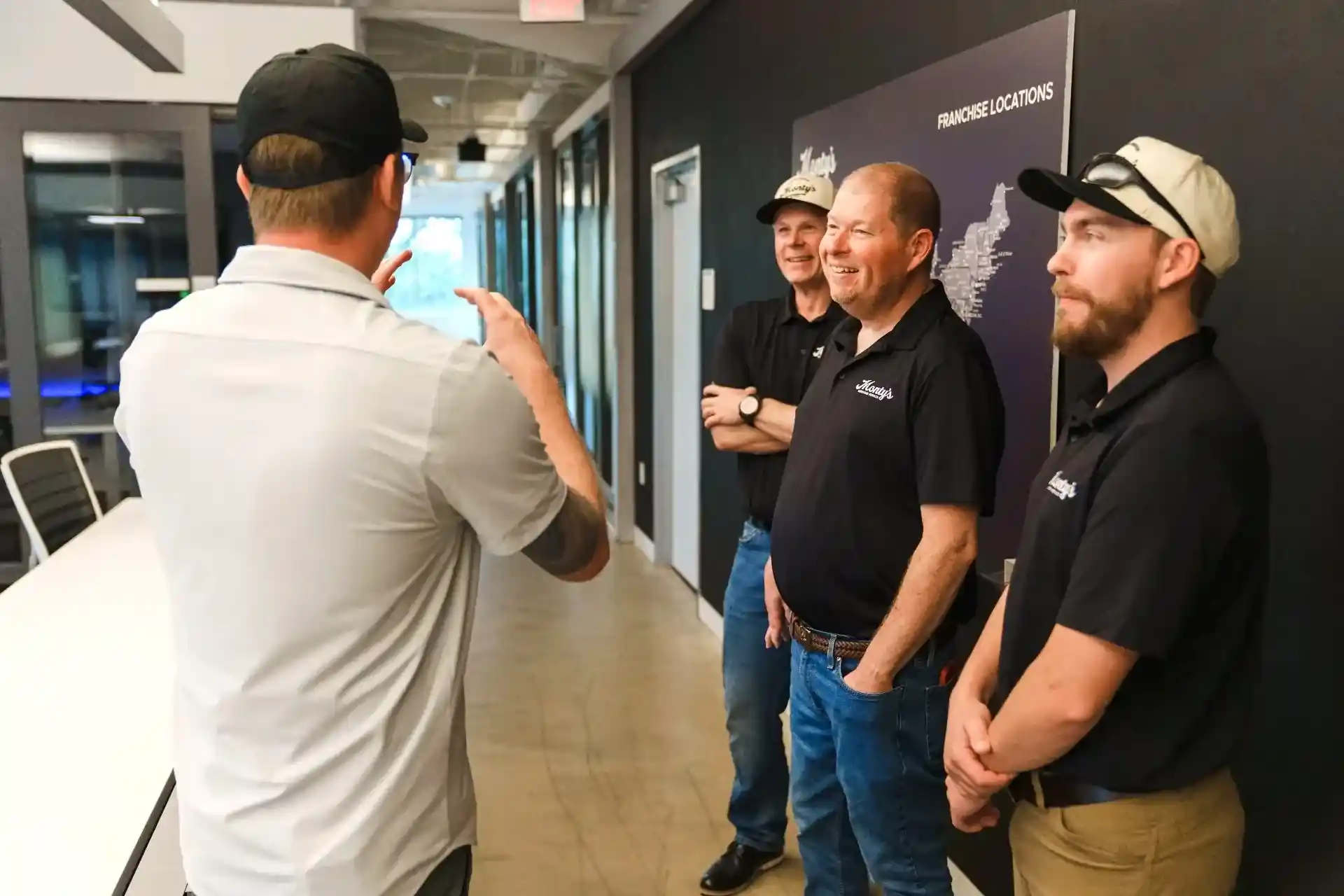 ResiStart training, Monty's Handyman franchisees in conversation at HQ