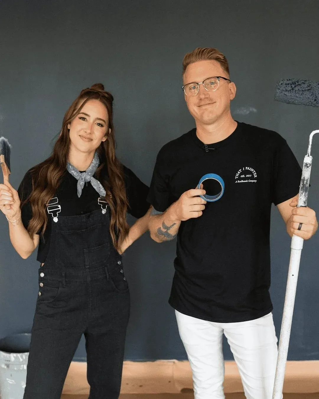 Codie Sanchez and Steven Montgomery after Codie invested in ResiBrands.